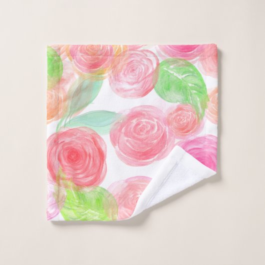 Rozen Bad Handdoek (Wasdoekje)