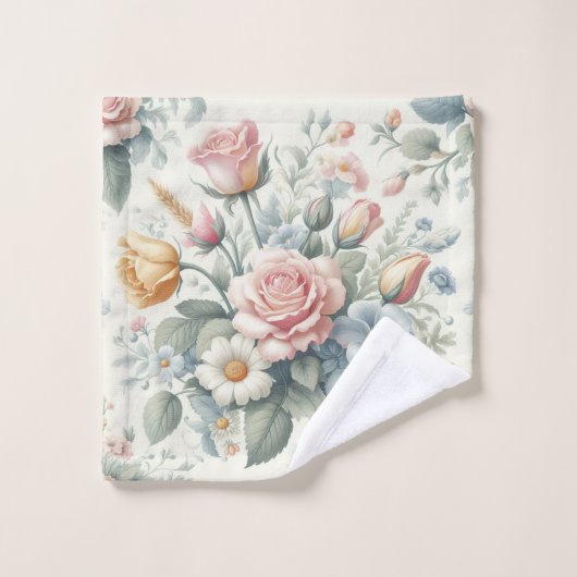 Rozen Bad Handdoek (Wasdoekje)