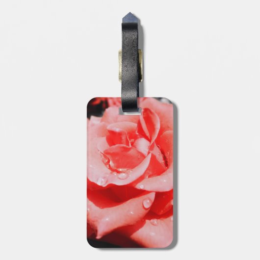 Rozen Bagagelabel (Achterkant verticaal)