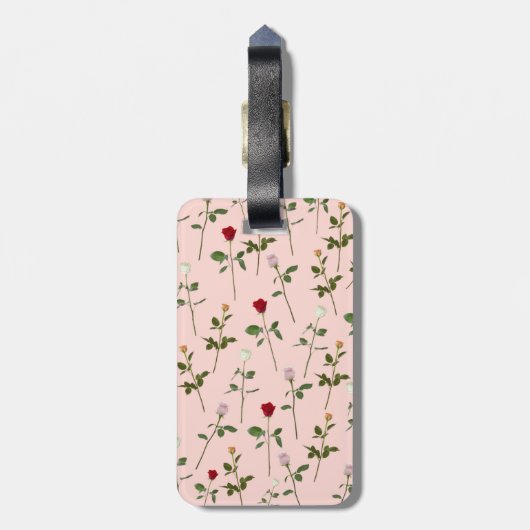  Rozen Bagagelabel (Achterkant verticaal)