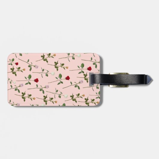 Rozen Bagagelabel (Achterkant horizontaal)