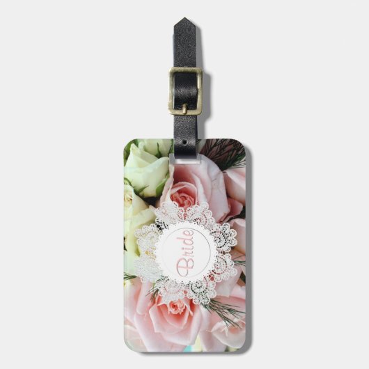 Rozen Bagagelabel van de Aangepaste Bride (Voorkant verticaal)