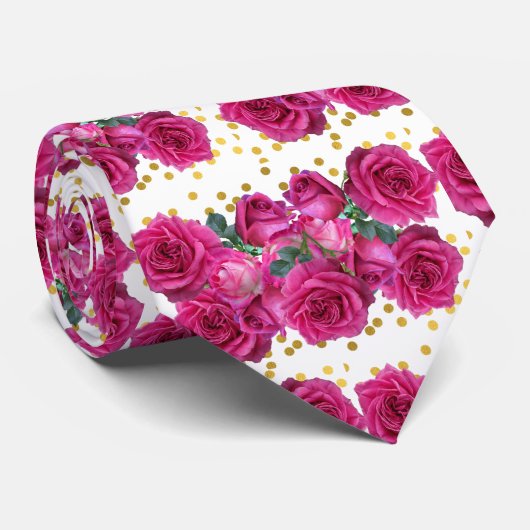 rozen banner stropdas (Opgerold)