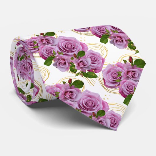 rozen banner stropdas (Opgerold)