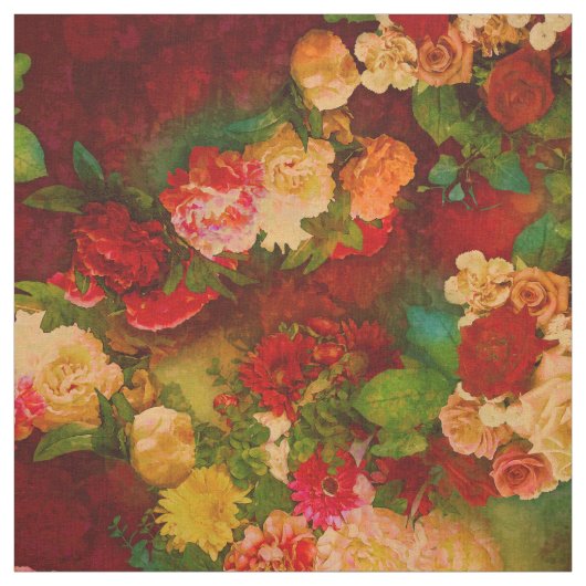 Rozen barokstof stof (Swatch)