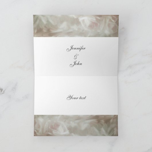 Rozen Bedankkaart (Binnen)