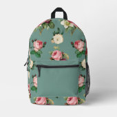 Rozen Bedrukte Rugzak (Voorkant)