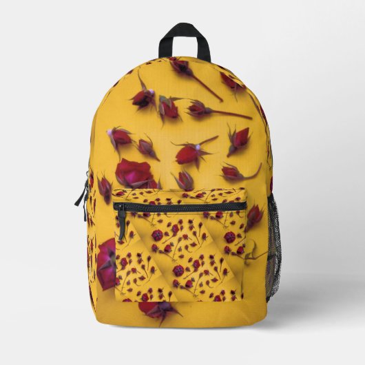 Rozen Bedrukte Rugzak (Voorkant)