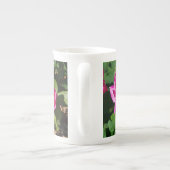 Rozen beenderporselein mok (Achterkant)