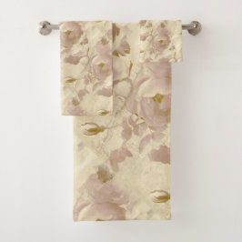 Rozen beige bad handdoek
