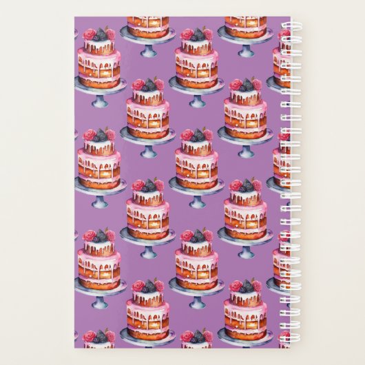 Rozen & bessen taart planner (Achterkant)