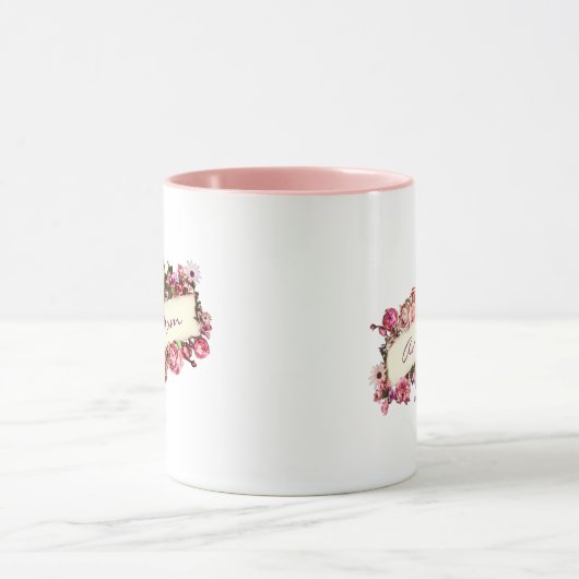  Rozen Beste mama Elegant Custom Moederdag Mok (Midden)