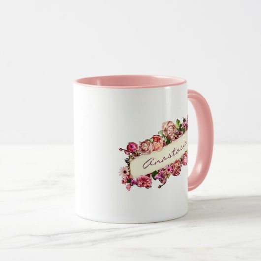  Rozen Beste mama Elegant Custom Moederdag Mok (Voorkant rechts)