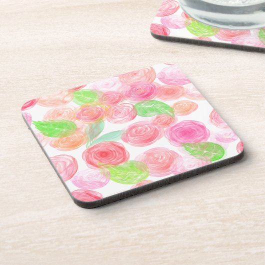 Rozen Bier Onderzetter (Linkerzijde)