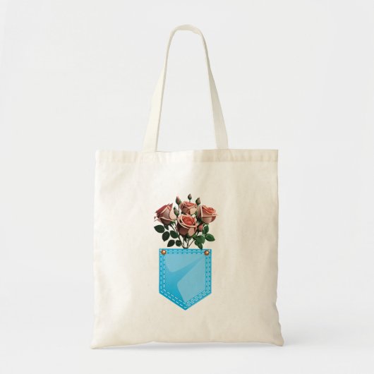 rozen binnenzak tote bag (Voorkant)