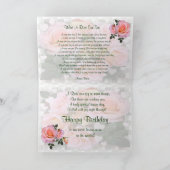 Rozen Birthday Kaart voor mam (Binnen)