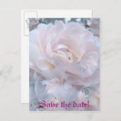 Rozen bladen aankondigingskaart (Voorkant / Achterkant)