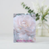 Rozen bladen aankondigingskaart (Staand voorkant)