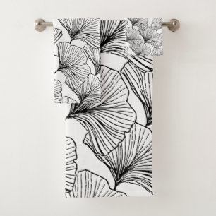 rozen bladen bad handdoek
