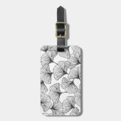 rozen bladen bagagelabel (Voorkant verticaal)