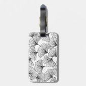 rozen bladen bagagelabel (Achterkant verticaal)