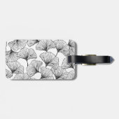 rozen bladen bagagelabel (Achterkant horizontaal)