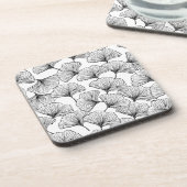 rozen bladen bier onderzetter (Linkerzijde)