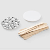 rozen bladen handwaaier (Niet-gemonteerd)