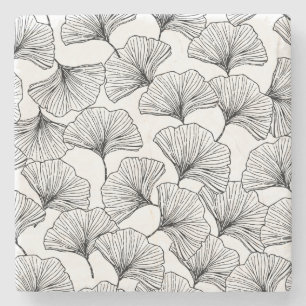 rozen bladen stenen onderzetter