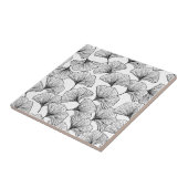 rozen bladen tegeltje (Zijkant)