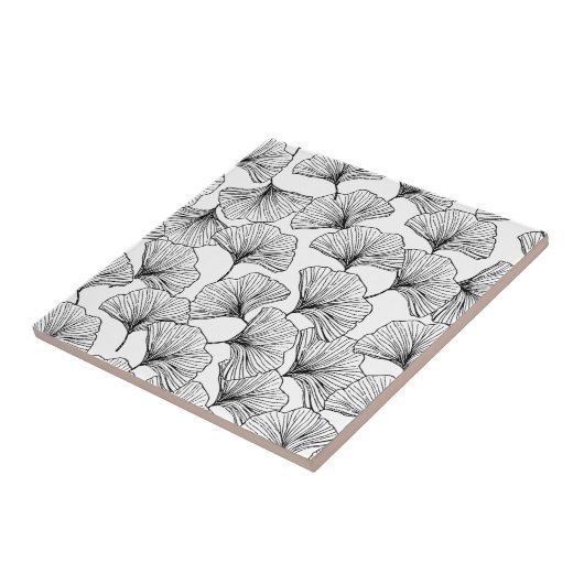 rozen bladen tegeltje (Zijkant)