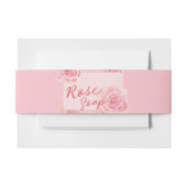Rozen bladeren Blush Soap Band Wrap Uitnodigingen Wikkel (Voorkant Voorbeeld)