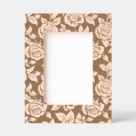 Rozen & Bladeren Patroon Gegraveerde Lijstjes (Voorkant)