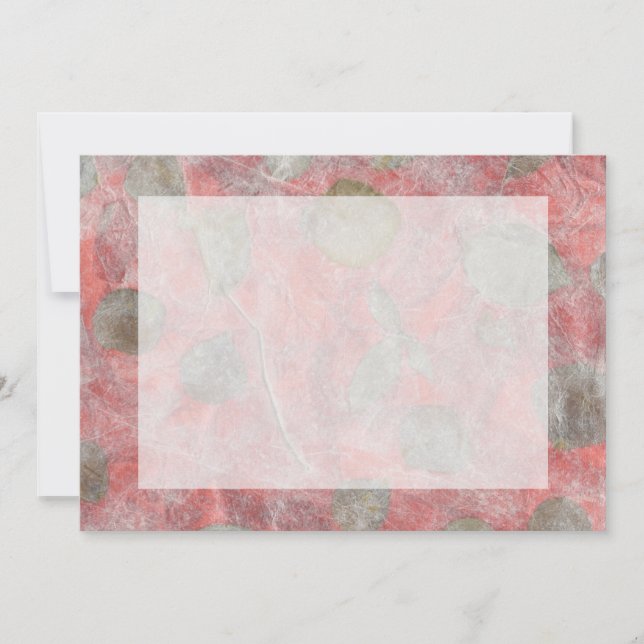 Rozen bladeren zijn ontworpen in rood papier (Voorkant)