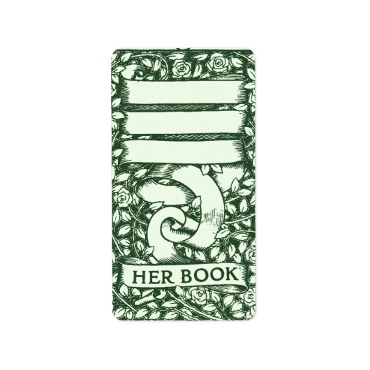 Rozen  Bladplaat Etiket (Voorkant)