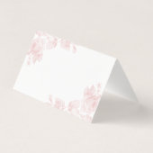  rozen blanco plaats kaart visitekaartje (Achterkant)