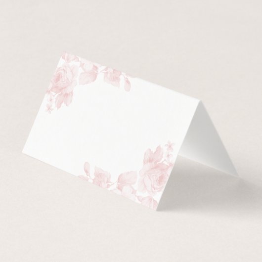  rozen blanco plaats kaart visitekaartje (Achterkant)