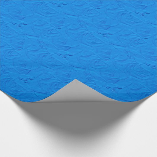 Rozen blauw GIFT WRAP Cadeaupapier (Hoek)