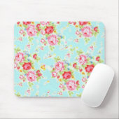  rozen blauw roos muismat (Met muis)