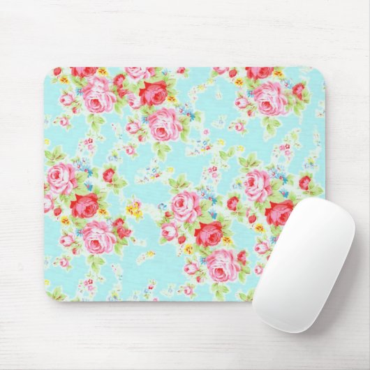  rozen blauw roos muismat (Met muis)