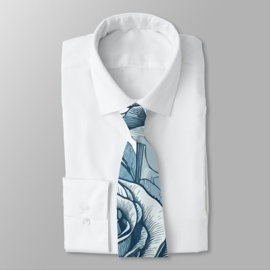 Rozen blauw stropdas (Gebonden)