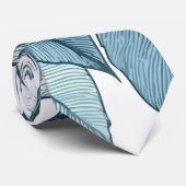 Rozen blauw stropdas (Opgerold)