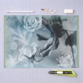 Rozen blauw tintje tissuepapier (Craft)