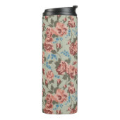 Rozen & Blauwe Klokjes Thermosbeker (Gedraaid links)