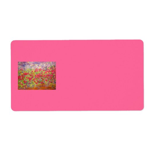 rozen bloeien etiket (Voorkant)