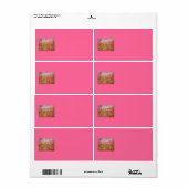 rozen bloeien etiket (Full Sheet)