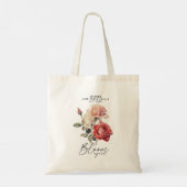 Rozen bloeien weer Inspirerend Tote Bag (Achterkant)