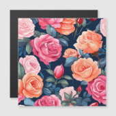 Rozen Bloeiende Bloemen Patroon-80037 (Voorkant / Achterkant)