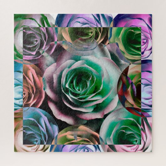 ROZEN BLOEM ARTISTIEKE STIJL   LEGPUZZEL (Verticaal)