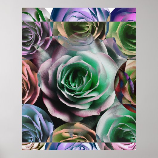 ROZEN BLOEM ARTISTIEKE STIJL POSTER (Voorkant)
